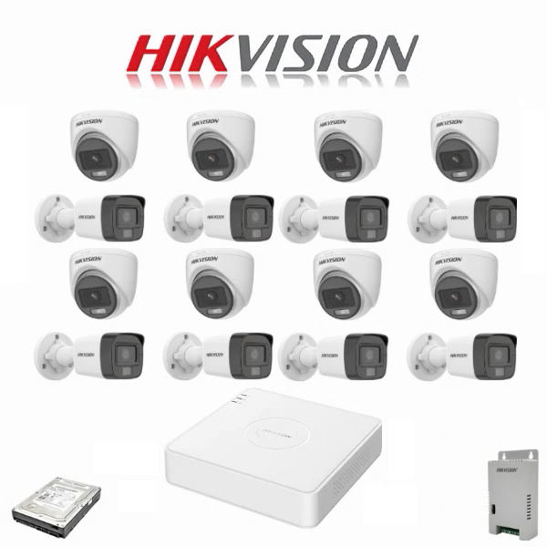 HIK HD-TVI 16Ch Hi-Res DVR 16 Cam Base Kit