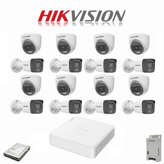 HIK HD-TVI 16Ch Hi-Res DVR 16 Cam Base Kit
