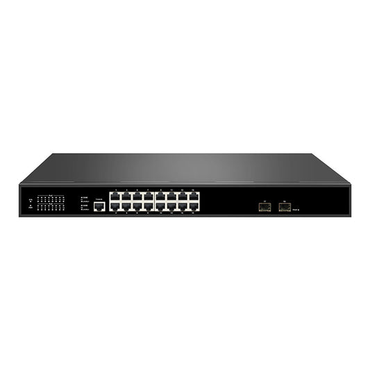 GENATA 16 Port Gigabit PoE Managed 2 SFP Switch