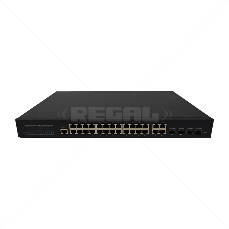 GENATA 24 Port Gigabit PoE Managed 4 Gbps RJ45SFP (Combo) Switch