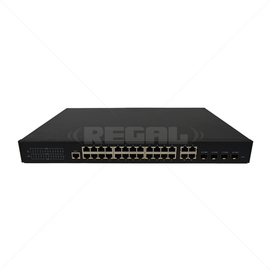 GENATA 24 Port Gigabit PoE Managed 4 Gbps RJ45SFP (Combo) Switch
