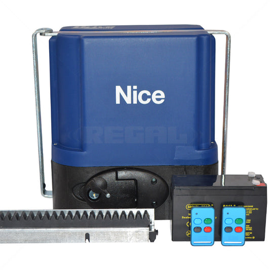 Nice Drive 600 Motor Kit incl Batt 2 x 2m Steel Rack 2x4But Tx ACDC