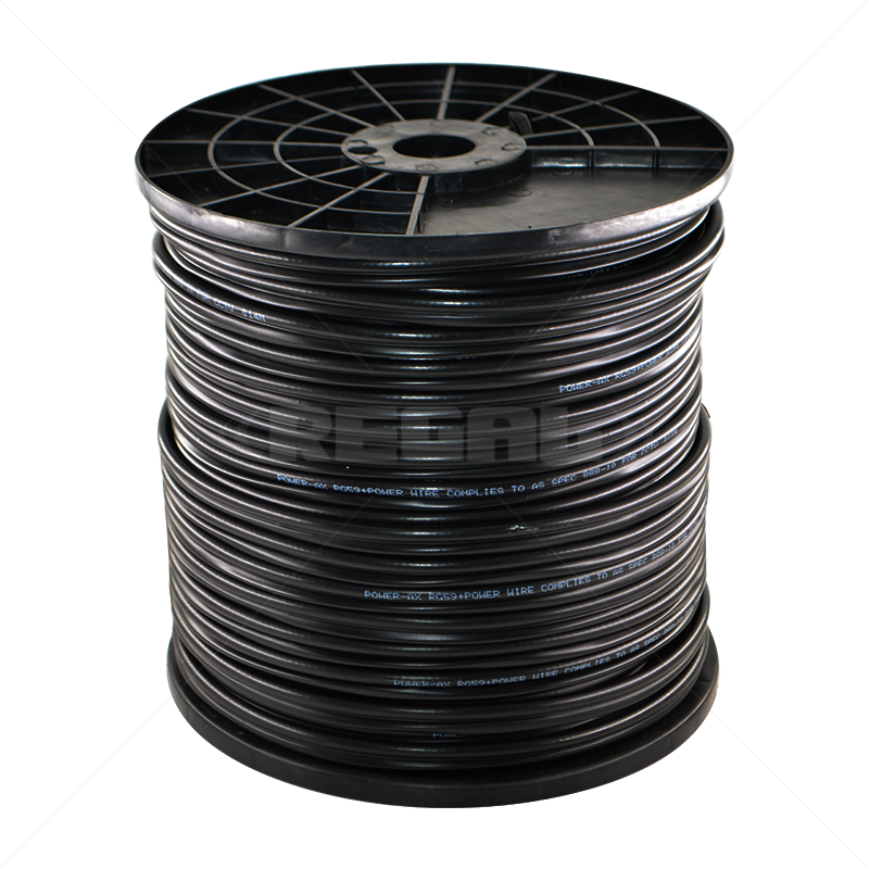 RG59 Power - Black 100m