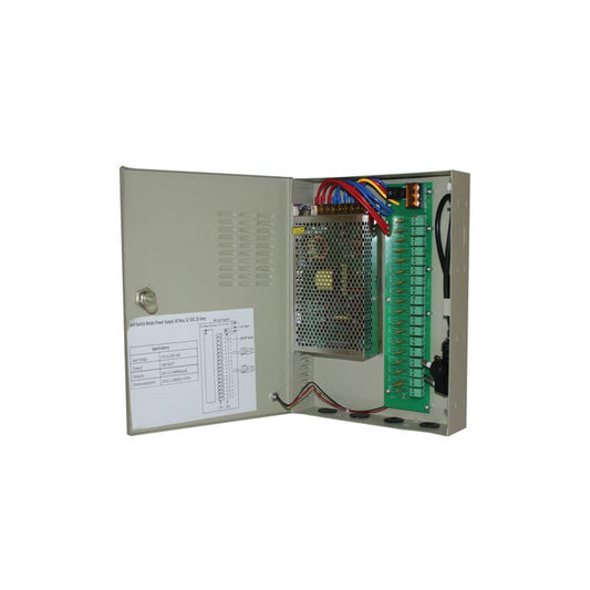 Power Supply CCTV 18way 20Amp Distribution Box